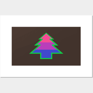 Bisexual/Biromantic Pride: Christmas Tree Posters and Art